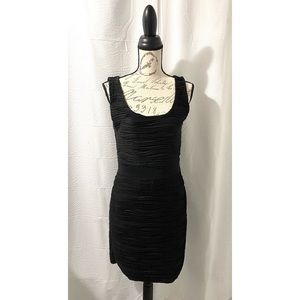 H&M Black Pleated Dress